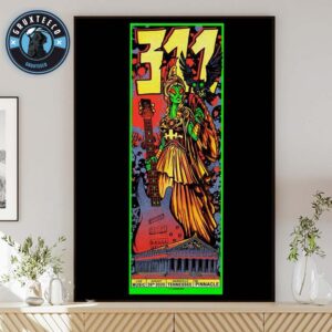 311 Live Concert At The Pinnacle In Nashville Tennessee On August 26 2025 Home Decor Poster Canvas