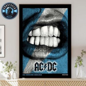 ACDC Power Up Tour At Murrayfield Stadium In Edinburgh Scotland UK On August 21 2025 Home Decor Poster Canvas