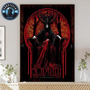 Acid Bath With High on Fire And Windhand At Hollywood Palladium Los Angeles In California USA On August 22 2025 Home Decor Poster Canvas