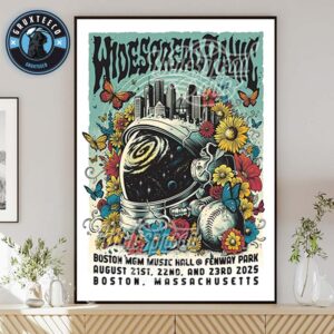 Widespread Panic At Boston MGM Music Hall @ Fenway Park In Boston Masachusetts On August 21st 22nd 23rd  2025 Home Decor Poster Canvas