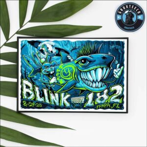Blink 182 Missionary Impossible Tour For Tampa Florida On August 29 2025 Home Decor Poster Canvas