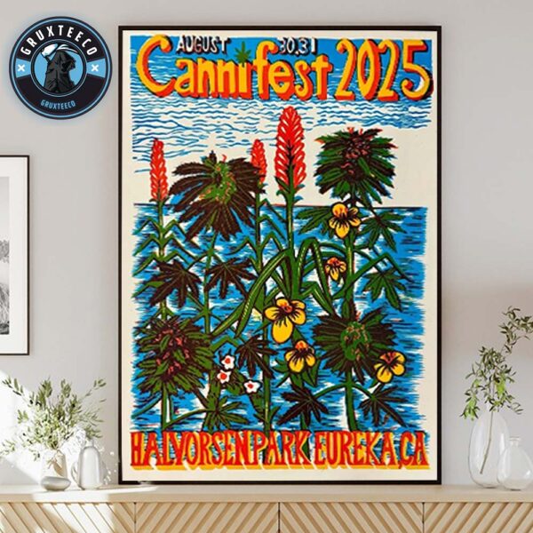 Cannifest Cannabis Festival At Halvorsen Park Eureka In California USA On August 30 31 2025 Home Decor Poster Canvas