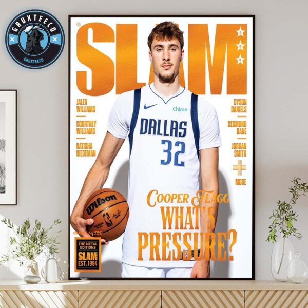 Cooper Flagg For Slame Magazine On August 26 2025 Home Decor Poster Canvas