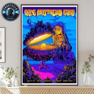 Dave Matthews Band Live Concert At Lake Tahoe Amphitheatre In Caesars Republic Stateline Nevada On August 26 2025 Home Decor Poster Canvas