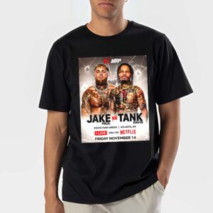 Face To Face Jake Paul Vs Tank Davis Set For Big Money Boxing Macth Live Only On Netflix At State Farm Arena In Atlanta GA On November 14 2025 Unisex T-Shirt