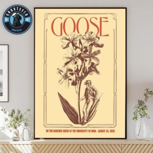 Goose In The Hancher Green At The Univercity  Of Lowa  On August 28 2025 Home Decor Poster Canvas