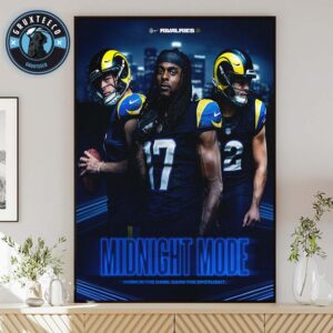 Los Angeles Rams And Nike For The Unveil Rivalries Uniforms NFL With Slogan Midnight Mode On August 28 2025 Home Decor Poster Canvas