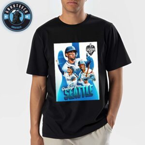 MLB Battle Between Seattle Mariners and San Diego Padres In Vedder Cup Tournament At Emerald City On August 26 2025 Unisex T-Shirt