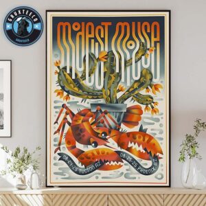 Modest Mouse Live Concert For Tucson AZ And Phoenix AZ On August 24 And 25 2025 Home Decor Poster Canvas