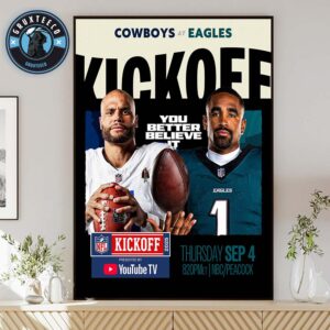 NFL Opener Game Face To Face Dallas Cowboys Vs Philadelphia Eagles At Lincoln Financial Field In Philadelphia PA On September 4 2025 Home Decor Poster Canvas