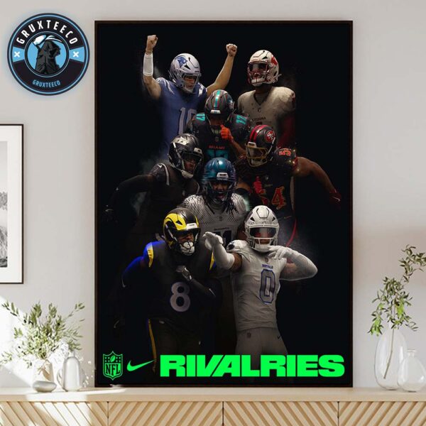Nike and NFL For Unveil 2025 Rivalries Uniforms On August 28 2025 Home Decor Poster Canvas