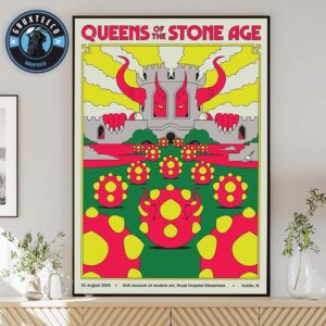 Queens Of The Stone Age live Show Music At Irish Museum of Modern Art Royal Hospital Kilmainham In Durblin IE On August 20 2025 Home Decor Poster Canvas