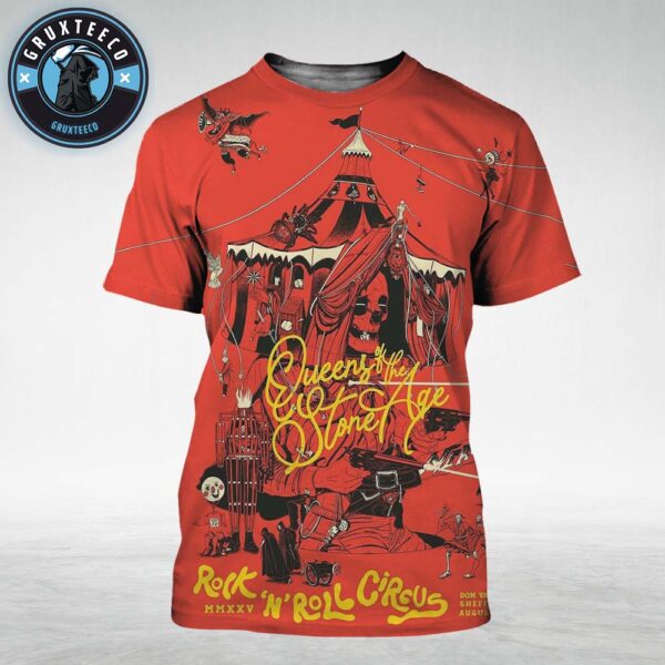 Queens of the Stone Age For The Rock And Roll Circus At Don Valley Bowl In Sheffield UK On August 27 2025 All Over Print Shirt