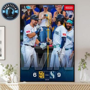 Seattle Mariners Defeat San Diego Padres In MLB Battle At Vedder Cup Tournament On August 26 2025 Home Decor Poster Canvas