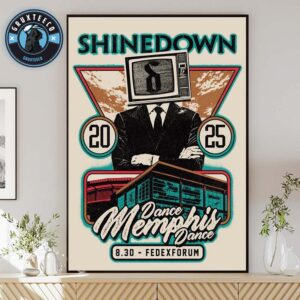 Shinedown Dance Memphis Dance Tour At FedExForum In Memphis Tennessee On August 30 2025 Home Decor Poster Canvas