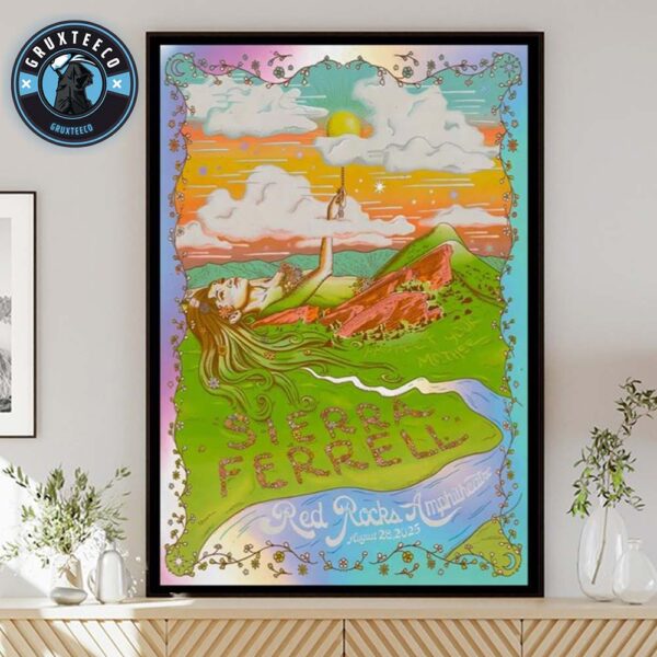 Sierra Ferrell At Red Rocks Amphitheatre In Morrison CO On August 28 2025 Home Decor Poster Canvas