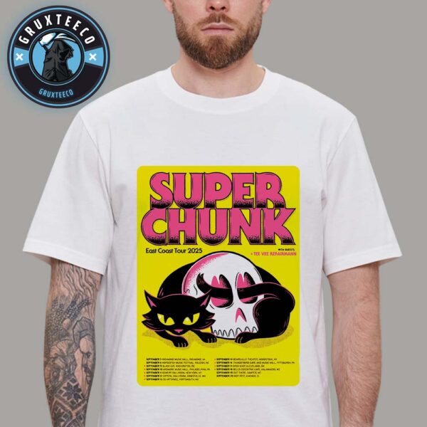 Superchunk East Coast Tour 2025 With Guest Tee Vee Repairmann Unisex T-Shirt