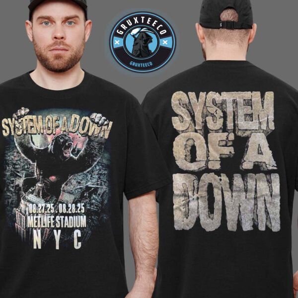 System Of A Down Live Show Music In New York City NY 2025 Unisex T-Shirt