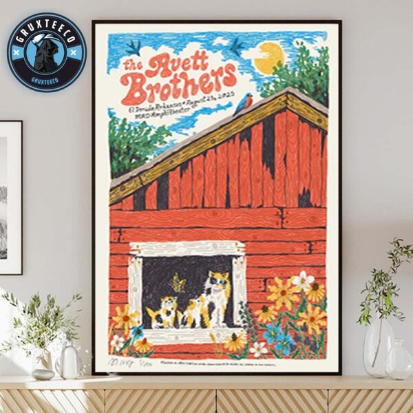The Avett Brothers Live Show Music At MAD Amphitheater In El Dorado Arkansas On August 23 2025 Home Decor Poster Canvas