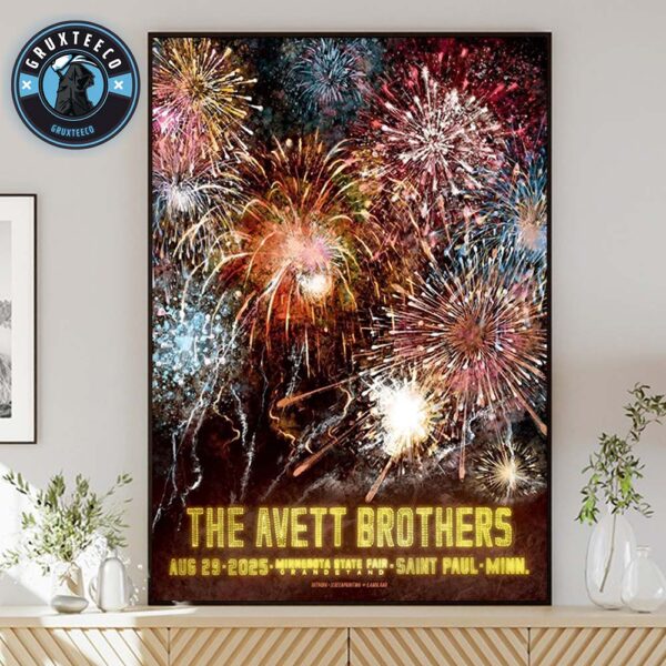 The Avett Brothers Live Show Music At Minnesota State Fair Grandstand In Saint Paul Minnesota On August 29 2025 Home Decor Poster Canvas