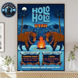 The Holo Holo Music Festival At Salt Lake City In Utah On December 5 6 2025 Home Decor Poster Canvas