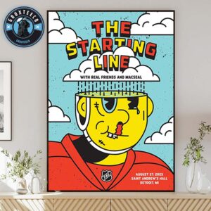 The Starting Line  With Real Friends And Macseal At Saint Andrew Hall In Detroit MI On August 27 2025 Home Decor Poster Canvas