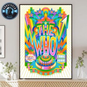 The Who Pop Art Psychedelic Style Art By Santi Pozzi At Prudential Center In Newark New Jersey USA On August 19 2025 Home Decor Poster Canvas