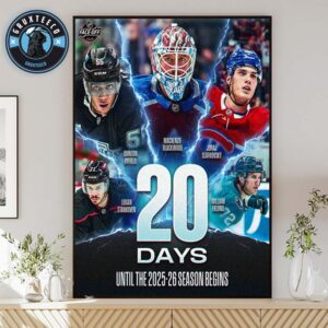 20 Day Countdown To The NHL Hockey Season  2025 And 2026 Home Decor Poster Canvas