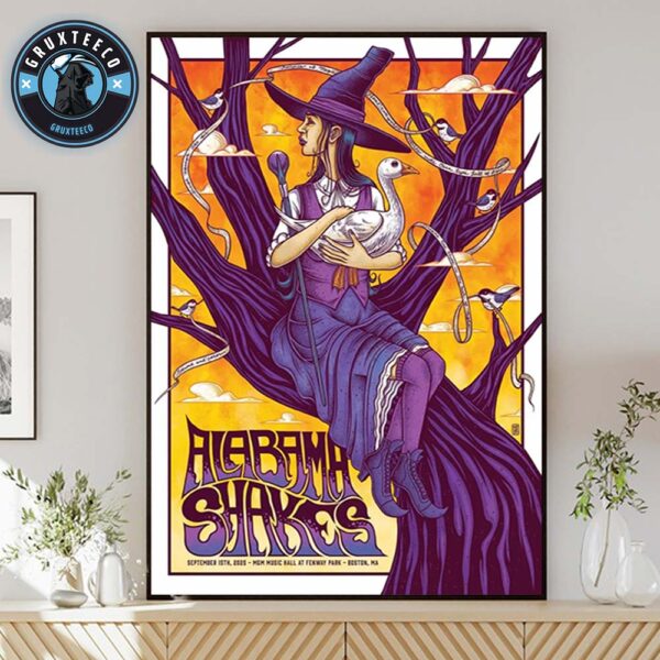 Alabama Shakes Live Concert MGM Music Hall At Fenway Park In Boston MA On September 15 2025 Home Decor Poster Canvas