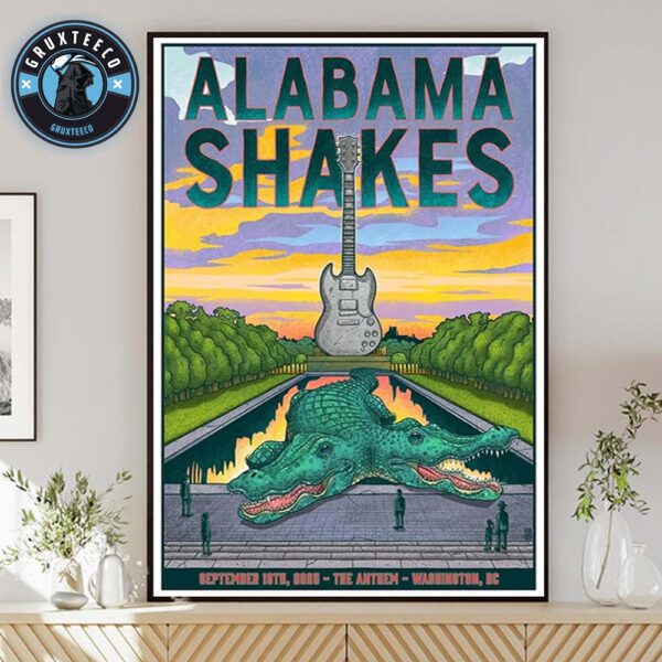 Alabama Shakes Live Show Music At The Anthem In Washington DC On September 19 2025 Home Decor Poster Canvas