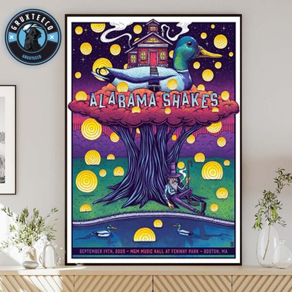 Alabama Shakes MGM Music Hall At Fenway Park In Boston MA On September 14 2025 Home Decor Poster Canvas