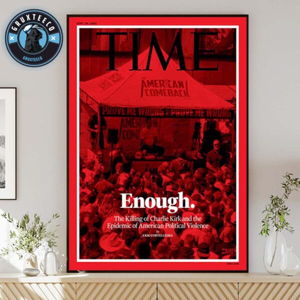 American Hero Charlie Kirk Was Assassinated At Utah Valley University In Utah USA On September 10 2025 Home Decor Poster Canvas