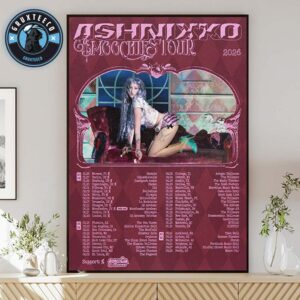 Ashnikko For Smoochifs Tour Sechdule 2026 Home Decor Poster Canvas