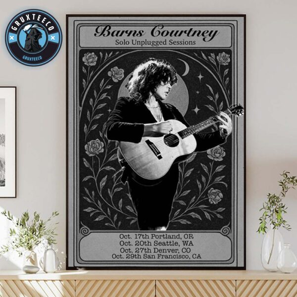 Barns Courtneys Solo Unplugged Sessions Tour On Octorber 2025 Home Decor Poster Canvas