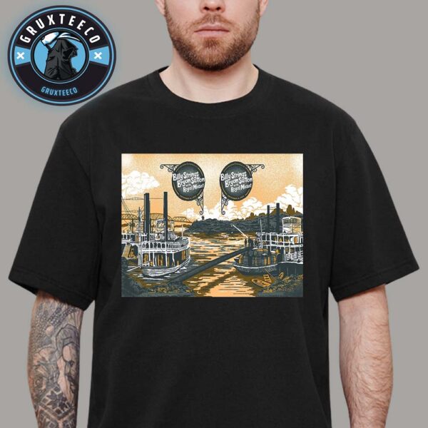 Billy Strings And Bryan Sutton With Royal Masat Art By Travis Bone At Ryman Auditorium In Nashville TN On September 14 2025 Unisex T-Shirt