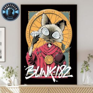 Blink 182 At Walmart Arkansas Music Pavilion In Rogers AR On September 24 2025 Home Decor Poster Canvas