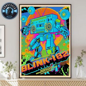 Blink 182 Missionary Imposible Tour For Broadview Stage At Spac In Saratoga Springs NY On September 07 2025 Home Decor Poster Canvas