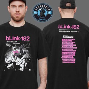 Blink 182 Missionary Impossible Tour At Bethel Woods Center For The Arts In Bethel NY On September 06 2025 Black Unisex T-Shirt