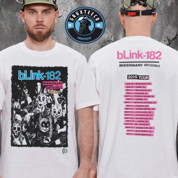Blink 182 Missionary Impossible Tour At Bethel Woods Center For The Arts In Bethel NY On September 06 2025 White Unisex T-Shirt