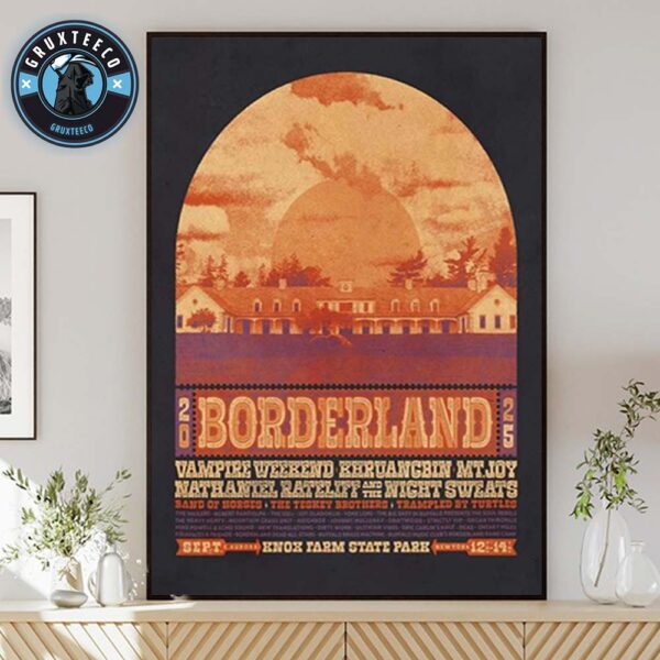 BorderLand Festival At Knox Farm State Park In East Aurora New York On September 12 To 14 2025 Home Decor Poster Canvas
