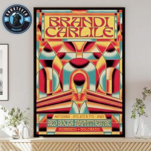 Brandi Carlile Live Show Music At Red Rock Amphitheatre In Morrison Colorado On September 05 To 07 2025 Home Decor Poster Canvas