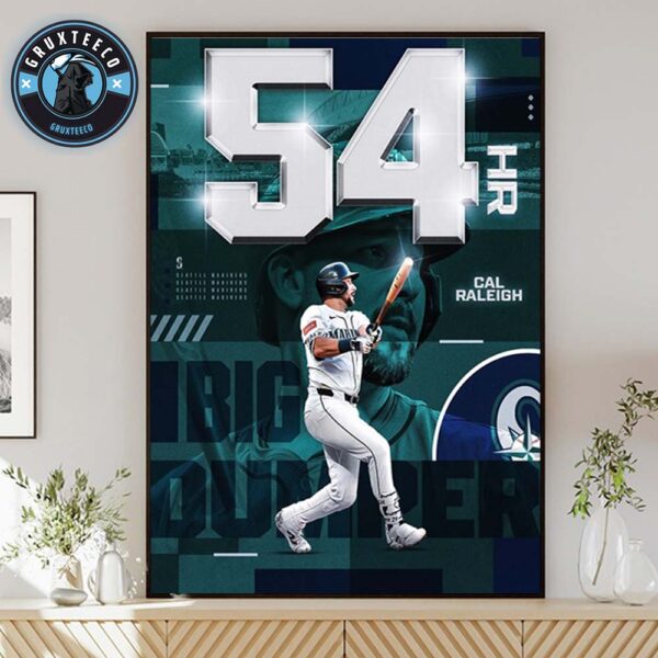 Cal Raleigh Of Seattle Mariners With 54 Home Runs In MLB Regular Season 2025