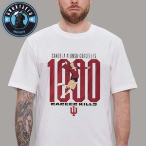 Candela Alonso Corcelles 1000 Career Kills Indiana Volleyball Unisex T-Shirt