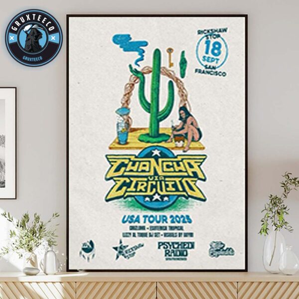 Chancha Via Circuito USA Tour With Support TBA And Ritmos Tropicosmos At Rickshaw Stop In San Francisco CA On September 18 2025  Home Decor Poster Canvas