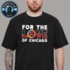 Chicago Sports City Skyline Bears Cubs Bulls Blackhawks Unisex T-Shirt