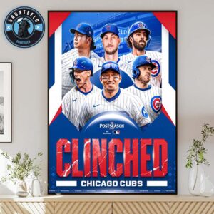 Chicago Cubs Clinch For Postseason On Major League Baseball MLB 2025 Home Decor Poster Canvas