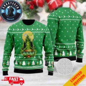Christmas 2025 Subway Grinch Snowflake Ugly Christmas Sweater For Men And Women
