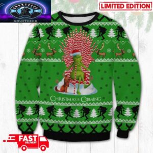 Christmas Coming Grinch Ugly Christmas Sweater