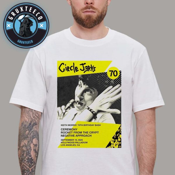 Circle Jerks At Hollywood Palladium In Los Angeles CA On September 19 2025 Unisex T-Shirt
