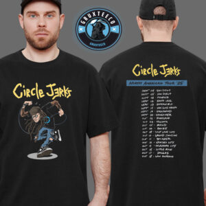 Circle Jerks For North American Tour 25 Black Tee On September And Octorber 2025 Unisex T-Shirt